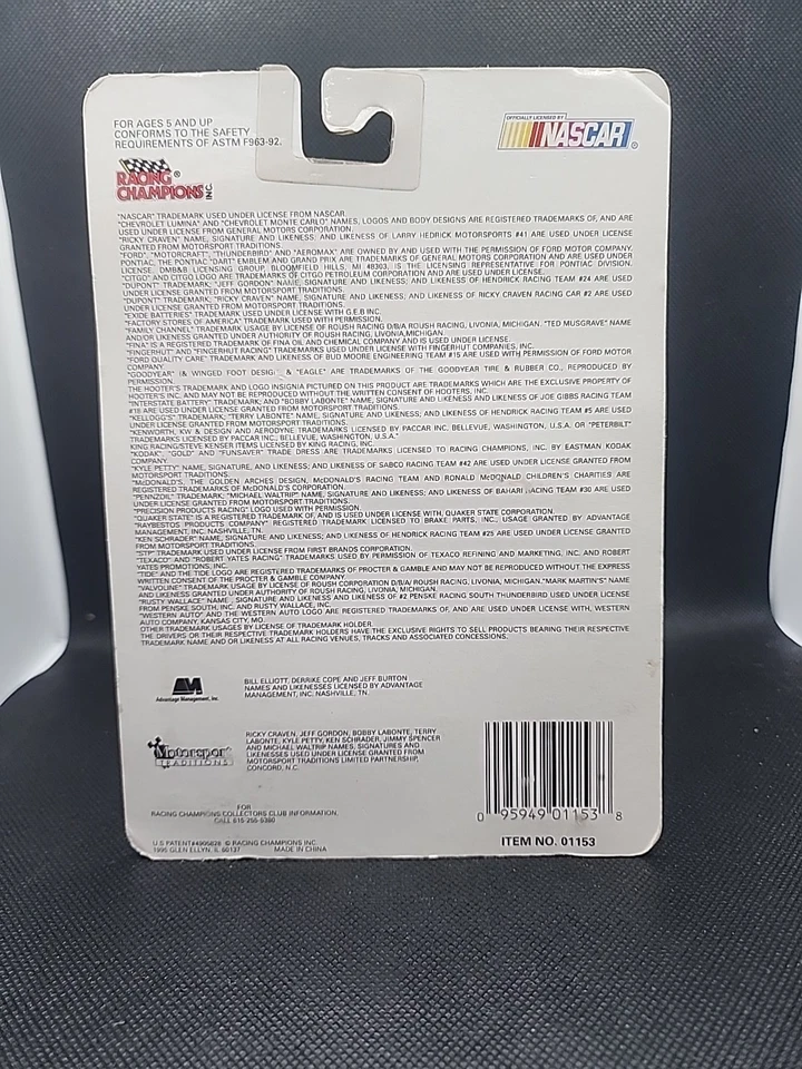 Ford Racing Champions Nascar 1/64 diecast #75 tiendas de fábrica Todd Bodine 1995 Foto 2 de 2