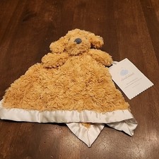 Cloud Island Puppy Dog Lovey Security Blanket Brown Golden Doodle Satin Baby