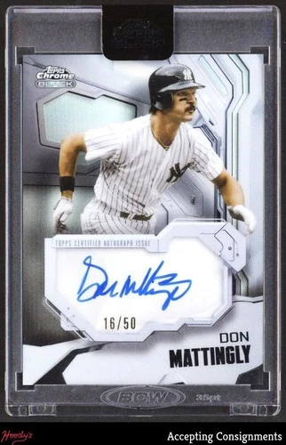 2026 Topps Chrome Black Don Mattingly Ivory Autographs (RAW)