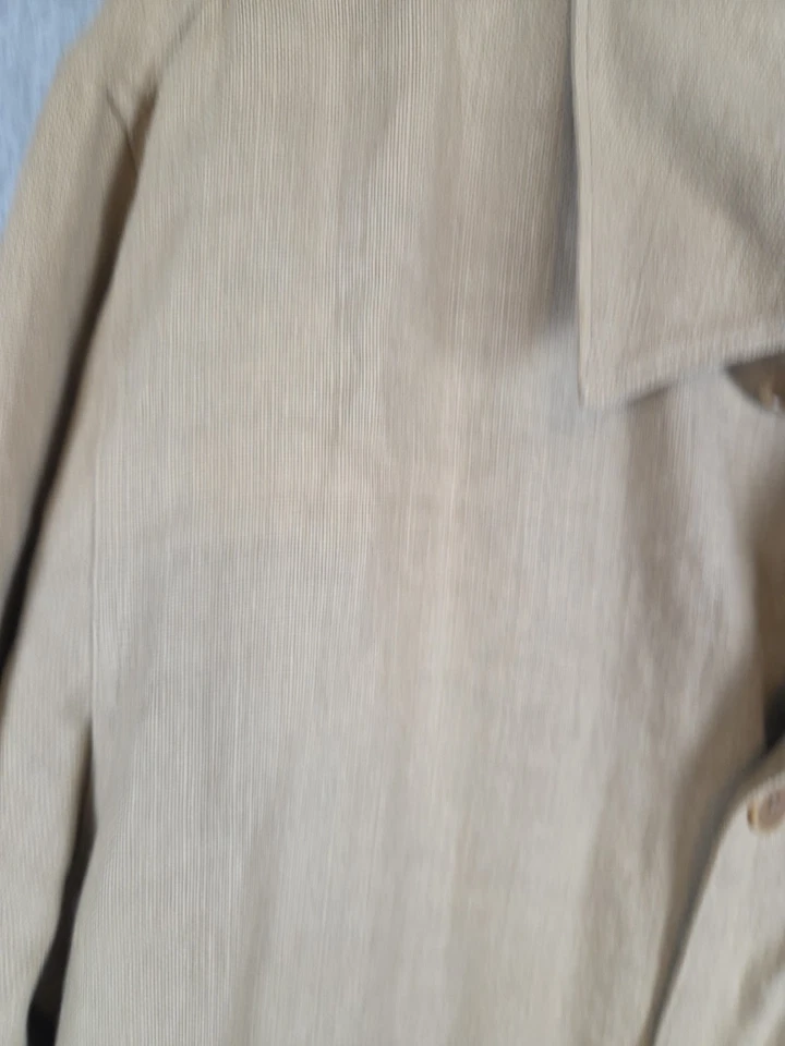 Chaqueta Blazer Polo Ralph Lauren Lino Para Hombres Forrada en L Dinero Antiguo Academia Carrera Bronceado Foto 3 de 4