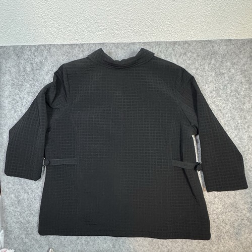 Avenue Women's Quilted Coat Black Full Zip Jacket 3X - Picture 7 of 14
