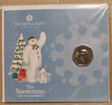 2022 The Snowman and Snowdog 50p Fifty Pence Coin BU Pack - in stock