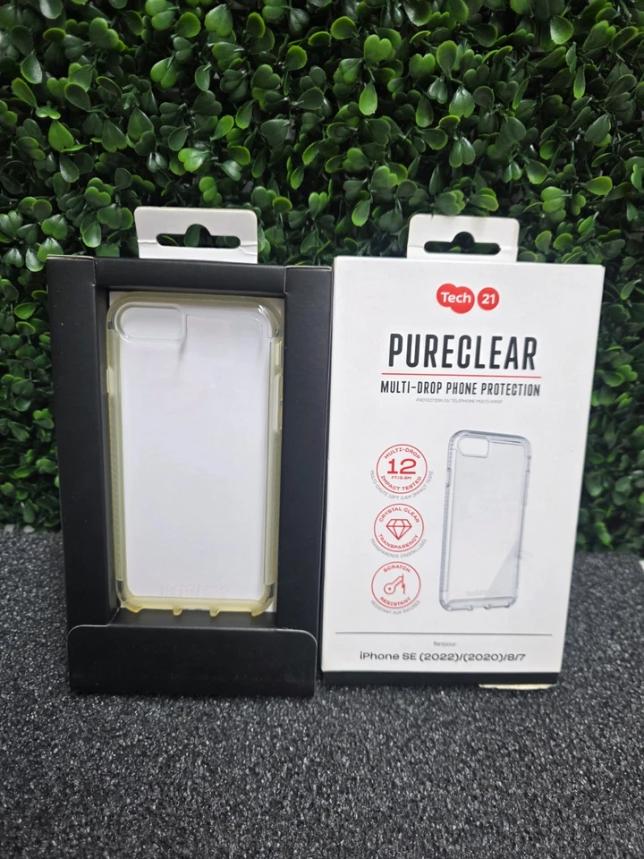 Tech21 Pure Clear Case for iPhone SE (2022/2020), 8, 7 – Clear – New - Image 2 of 3