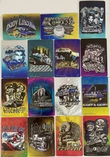 1997 Collector Set Rolling Hard Series 6 Stickers By “Olaes” Set Of 15.
