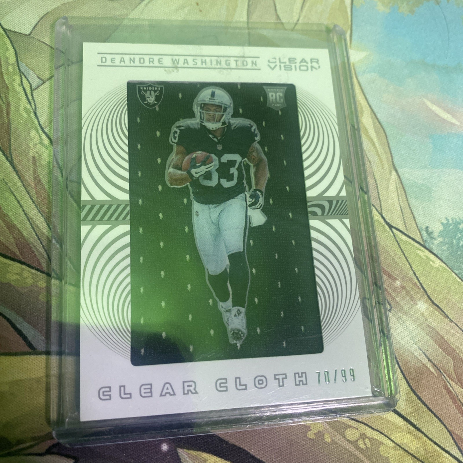 2016 Panini Clear Vision Clear Cloth DeAndre Washington #70/99 LV.     KR76