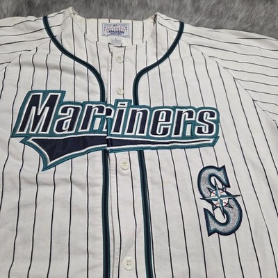 Vintage 90s Seattle Mariners Jersey Griffey Pinstripe Starter