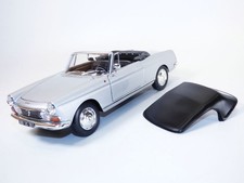 PEUGEOT 404 cabriolet gris métallisé 1/18