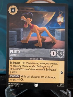 Pluto - Guard Dog 186/204 Azurite Sea Regular Diseny Lorcana Non Foil