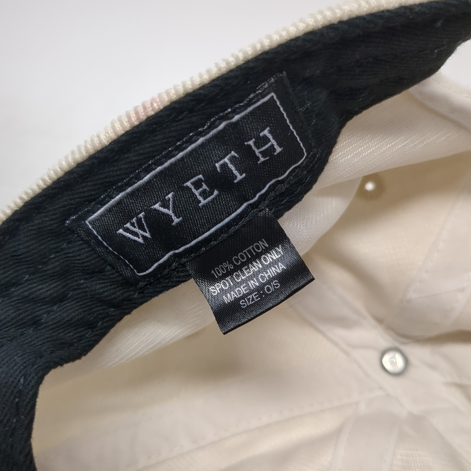 Wyeth Slideback Baseball Hat Solid Beige One Size… - image 9