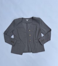 Gray Button- Jacket w/ Pockets Size M