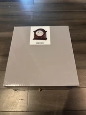 Seiko Brown Wooden Case with Chime Mantel Clock QXJ012BLH