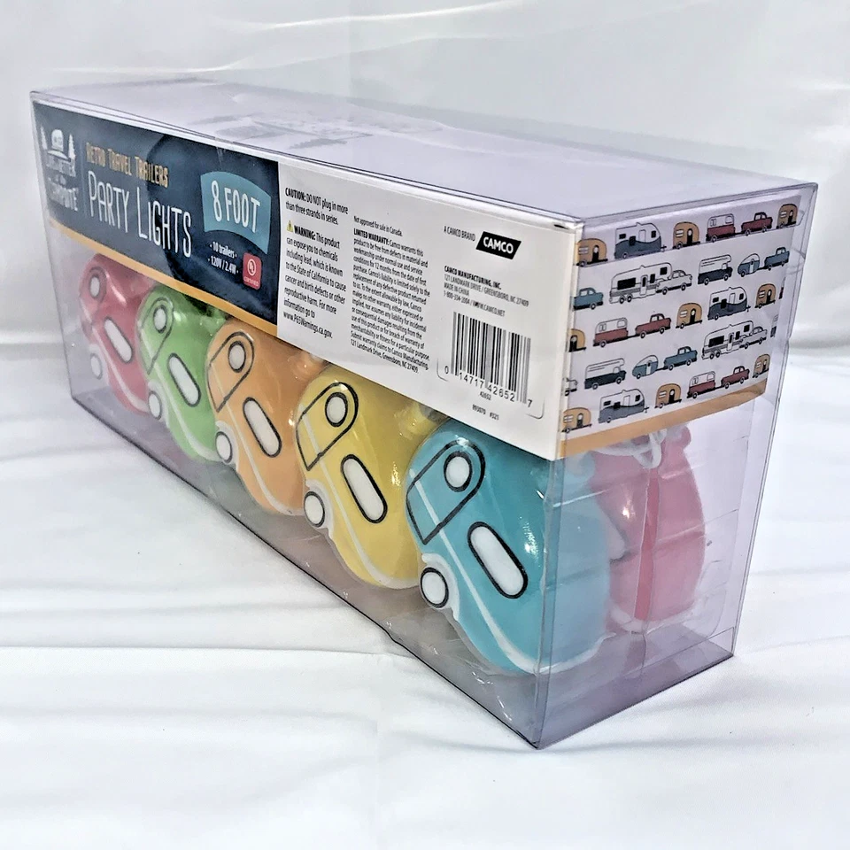 Новый Camco RV ретро путешествий трейлер вечеринки огни кемпер тент кемпинг упаковка 10 - Изображение 2 из 3