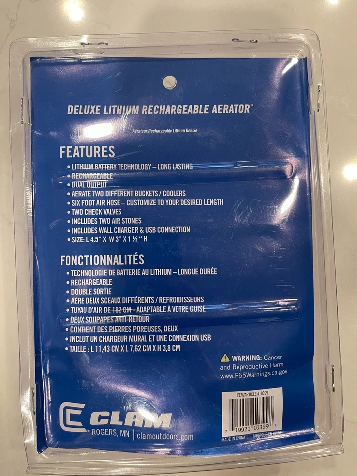 Aireador Batería Litio Recargable Clam DELUXE Foto 2 de 2