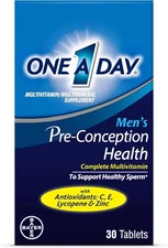One A Day Men's Pre-Conception Health Multivitamin to Support Healthy Sperm,... 