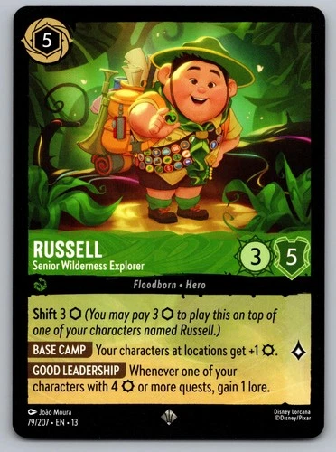Russell - Senior Wilderness Explorer 79/204 Attack of the Vine! Lorcana NM - product listing photo