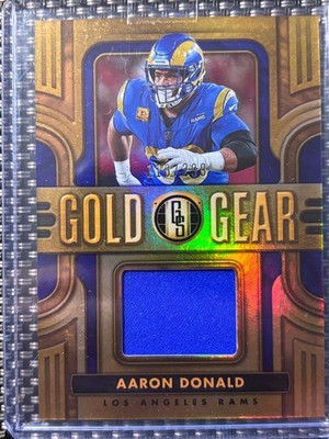 2023 Panini Gold Standard Aaron Donald Gold Gear Jersey Patch /299