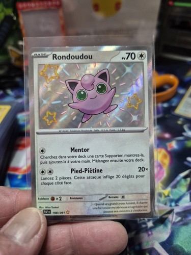 Carte Pokémon Rondoudou Shiny 198/091 Destinées de Paldéa Française NEUF