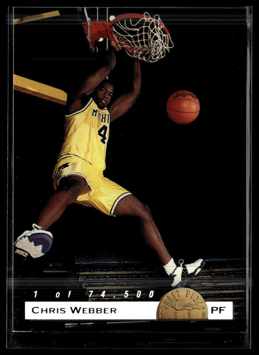 1993 Classic Draft Picks #LP1 Chris Webber Limited Prints