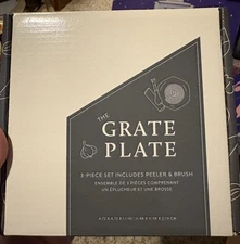 The Grate Plate Ginger Garlic Spice Grater 3-Piece Set with Peeler