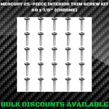 1967+ Mercury Marquis Interior Panel Dash Bezel Pillar Molding Trim CHROME OEM