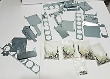 Lot of Computer Hardware Parts - Screws, Rails, Brackets, zip ties