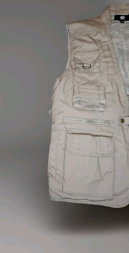 Rothco Mens Vest Size Medium Tan Tactical Hunting Fishing Shooting Outerwear - Picture 3 of 11