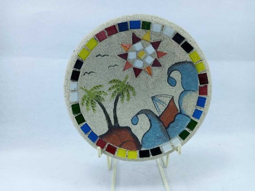 HANDMADE PLATE WITH MOSAIC - Picture 5 of 5