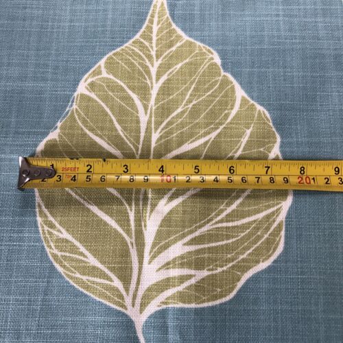 1.6 m Tamiko Wasabi Clarke N Clarke fabric By Globaltex Teal Lime green New! - Picture 7 of 7