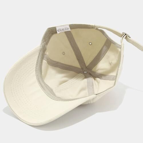 Damen Herren Mode Baseballkappe verstellbare Strapback Hüte Einheitsgröße beige - Bild 4 von 7