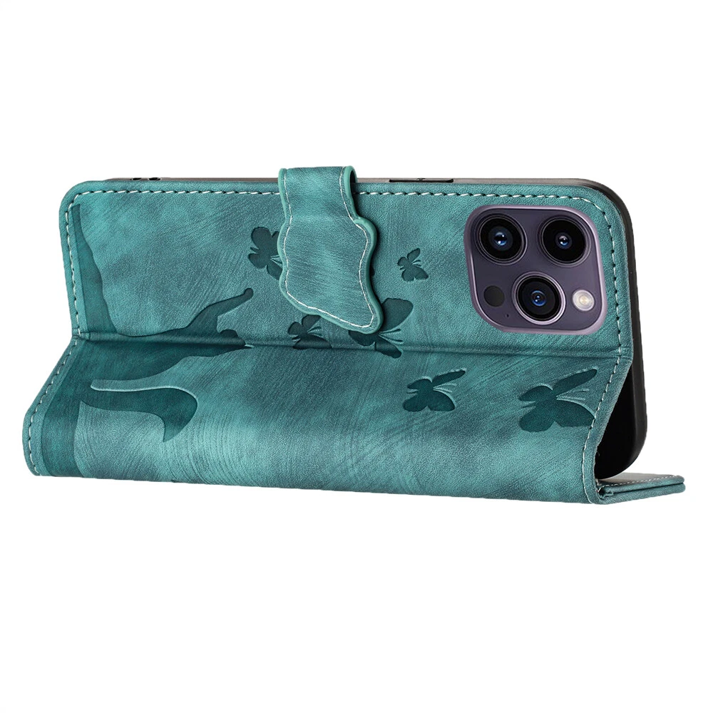 Magnetic Leather Flip Wallet Phone Case for iPhone 15 Pro Max 14 13 12 XR 6