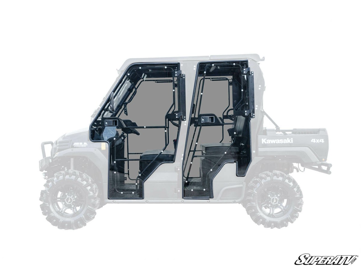 SuperATV Cab Enclosure Full Doors for Kawasaki Mule Pro FX / FXT
