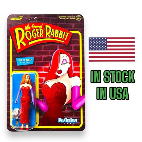 Super7 Who Framed Roger Rabbit Jessica Rabbit ReAction Figure Unpunched Card - Picture 1 of 13