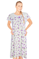 JEFFRICO Nightgowns For Women Short Sleeve Soft Sleepwear Comfy Nightshirts NEW