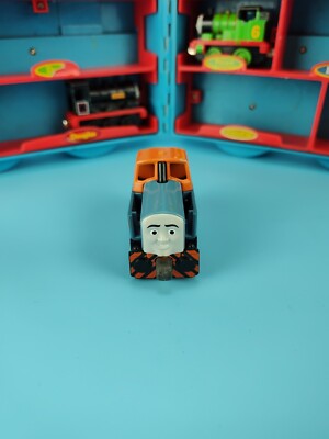 Mattel 2012 Gullane Thomas & Friends DEN Orange Blue Magnetic Train Engine VG