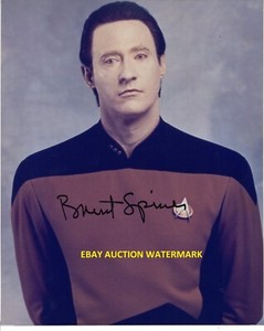 Brent Spiner as Commander Data from Star Trek:TNG -hand autographed 8x10 Photo
