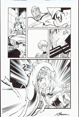 DIOGENES NEVES, SCOTT HANNA 2018 SUICIDE SQUAD ORIG INK ART-AMANDA GETS INFECTED