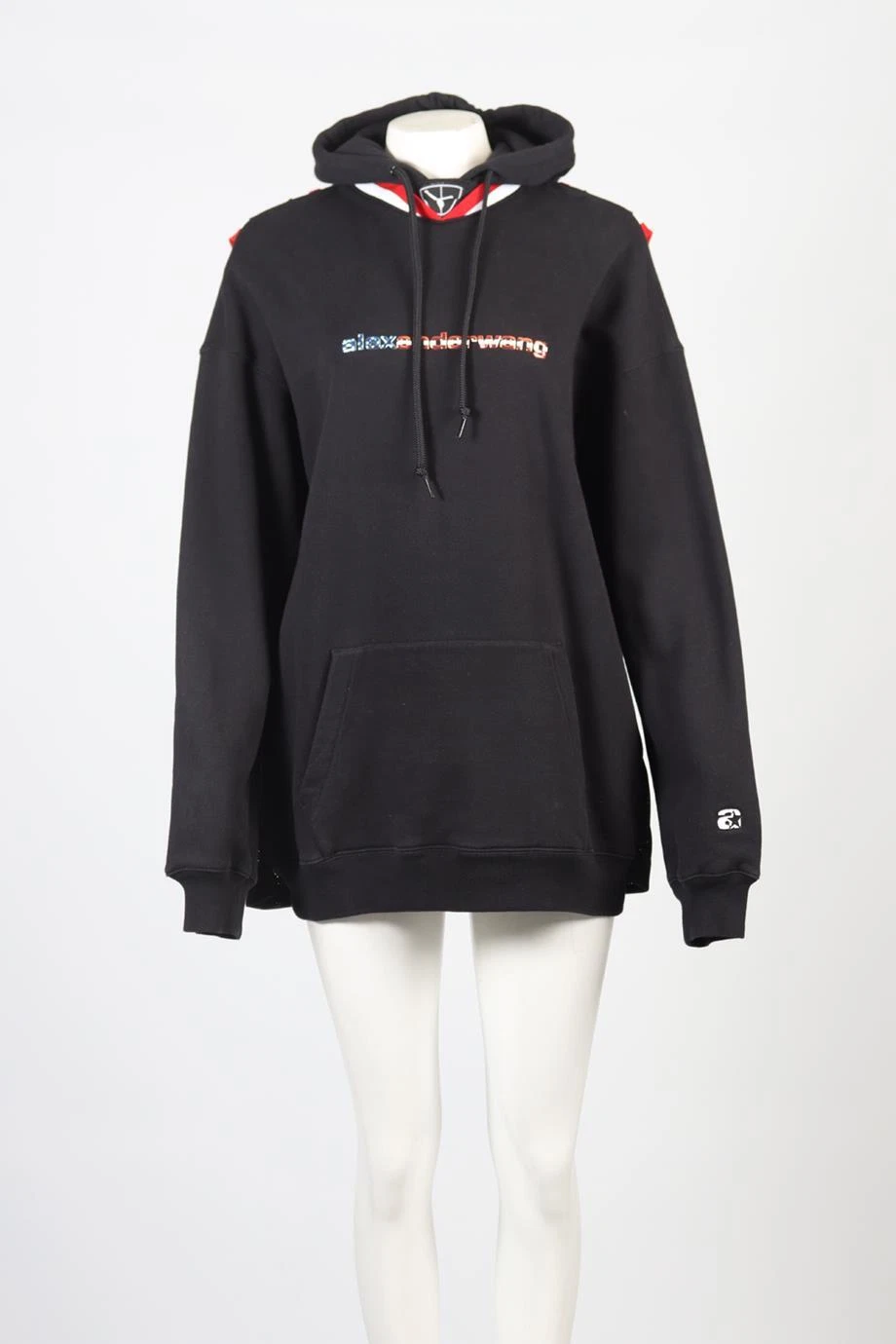 FELPA CON CAPPUCCIO ALEXANDER WANG MISTO COTONE GRANDE