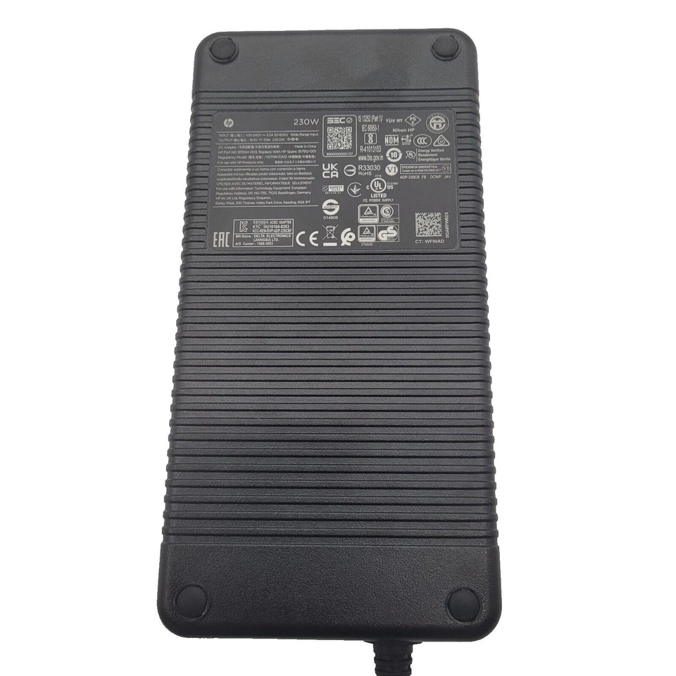 HP Netzteil 230W 19,5V 11,8A Ladegerät Notebook Laptop 7,4 mm-5,0 mm ADP-230CB-B - Bild 2 von 3