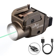 Linterna pistola compacta 1500 lúmenes, flashes Picatinny de aluminio de grado aeronáutico...