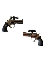 Gas Feuerzeug als Revoler Sturmfeuerzeug Pistolenfeuerzeug Lighter Jetflame Neu