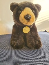 Miyoni aurora black bear plush soft stuffed animal