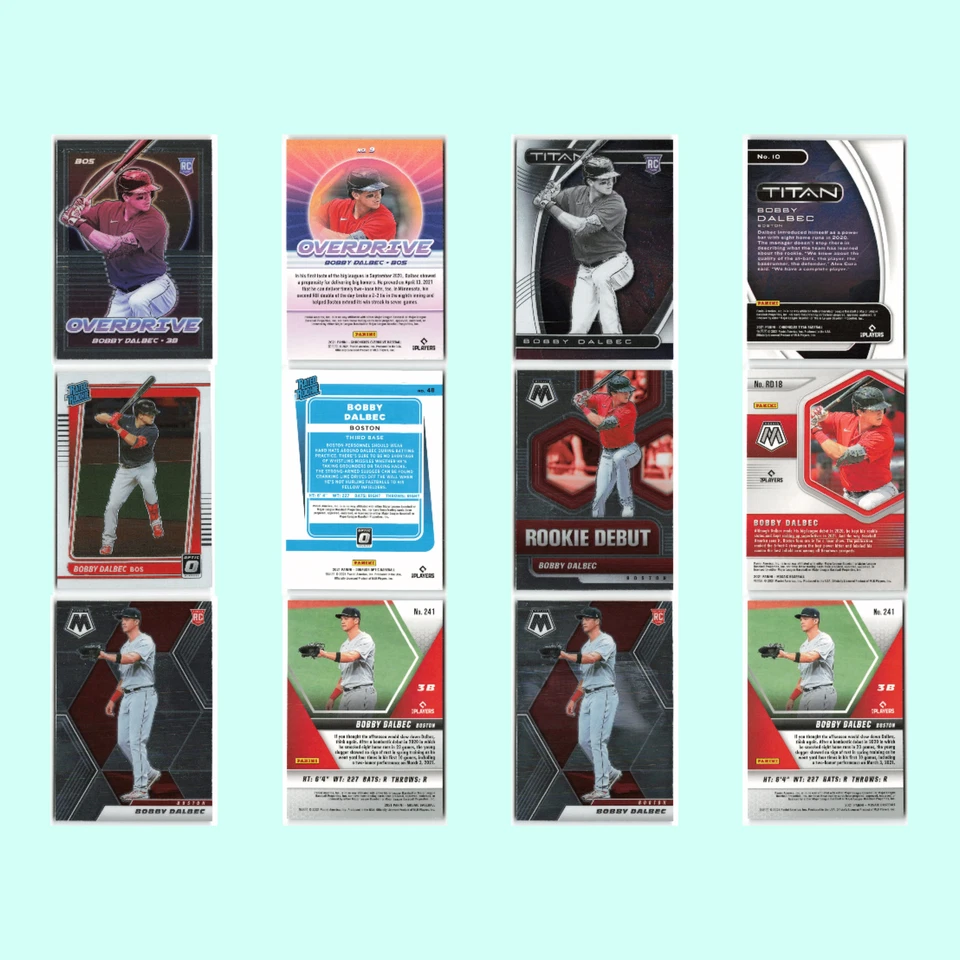 波士顿红袜队新秀套装 80 张棒球卡 Topps Chrome 白金周年纪念近乎完好 — 第 4/4 张图片