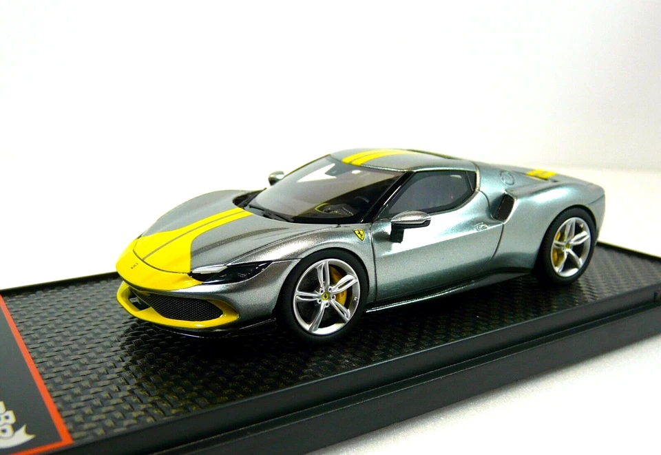 FERRARI 296 ASSETTO FIORANO Grigio Coburn LTD BBR MODELS 1:43 - Immagine 2 di 4