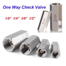 Pneumatic Check Valve Female Thread One Way Valve Non-return 1/8" 1/4" 3/8" 1/2"