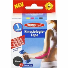 KINESIOLOGIE Tape 5 cmx5 m schwarz 1 St PZN10760025