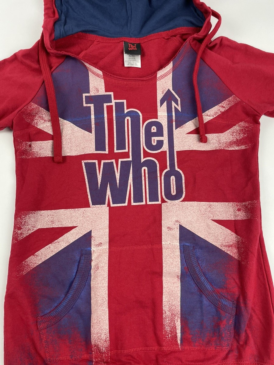 The Who Live Nation Juniors Red SHORT SLEEVE Hoodie Sweatshirt