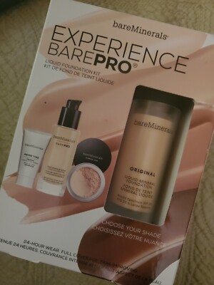 bareMinerals BarePro Performance Wear Liquid Foundation  kit-Fair Ivory 02  NNB