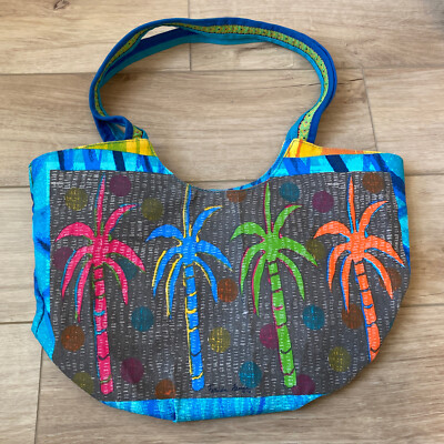 Sun n' Sand Palm Trees Beach Bag by Farida Zaman Medium