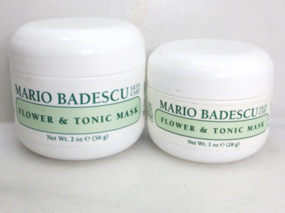 MARIO BADESCU SKIN CARE FLOWER & TONIC MASK - 2 OZ & 1 OZ - LOT OF 2