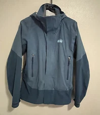 Men's Outdoor Windbreaker REI Elements Size Small Zip up Jacket J-578